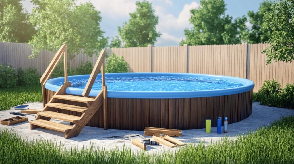 Tutoriel – Construire un escalier pour piscine hors sol en bois : Budget et étapes clés